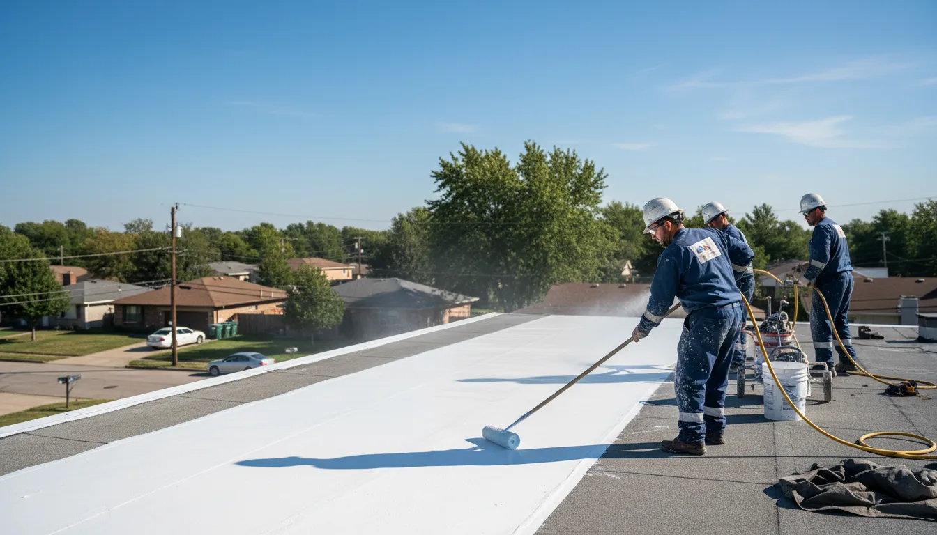 Commercial roof coating in Sunnyvale, TX near me